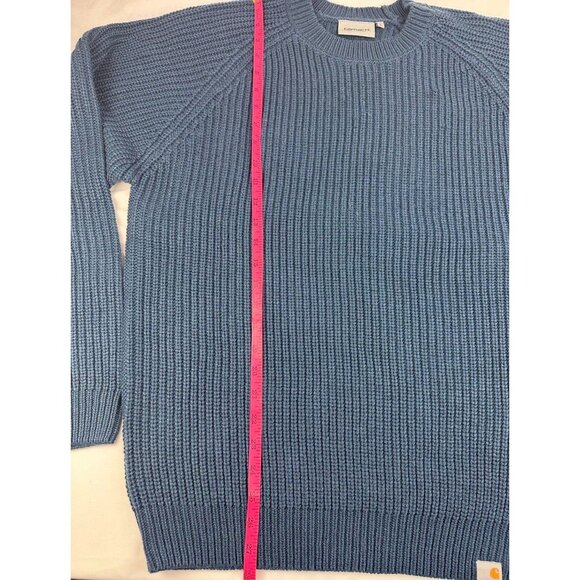 Carhartt Mens Knit Sweater Large Size Blue - Picture 7 of 7